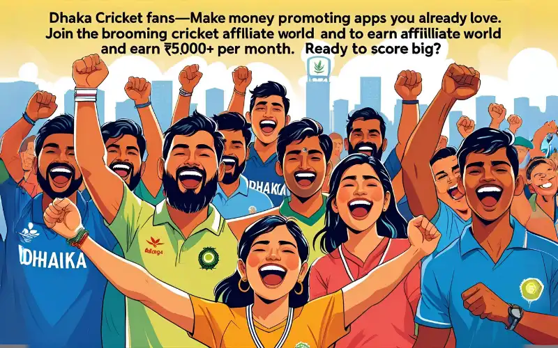 Start your cricket affiliate journey in Bangladesh and earn commissions promoting cricket apps.