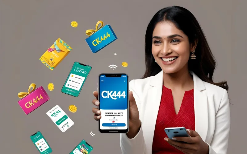 CK444—Fast Cash Wins in Dhaka! Grab ৳60,000 Instantly! Bangladeshi woman holding phone with CK444 app and floating rewards